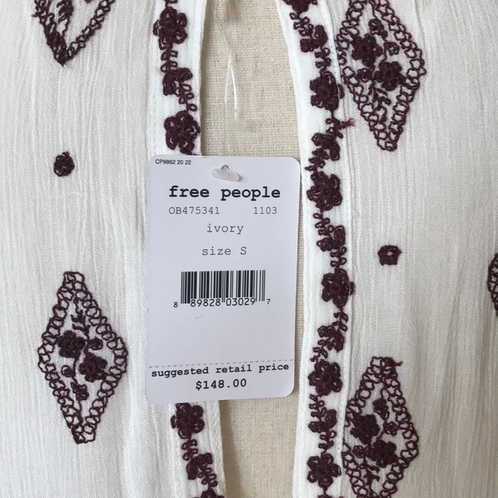 Free People Diamond Embroidered Top - Picture 8 of 8